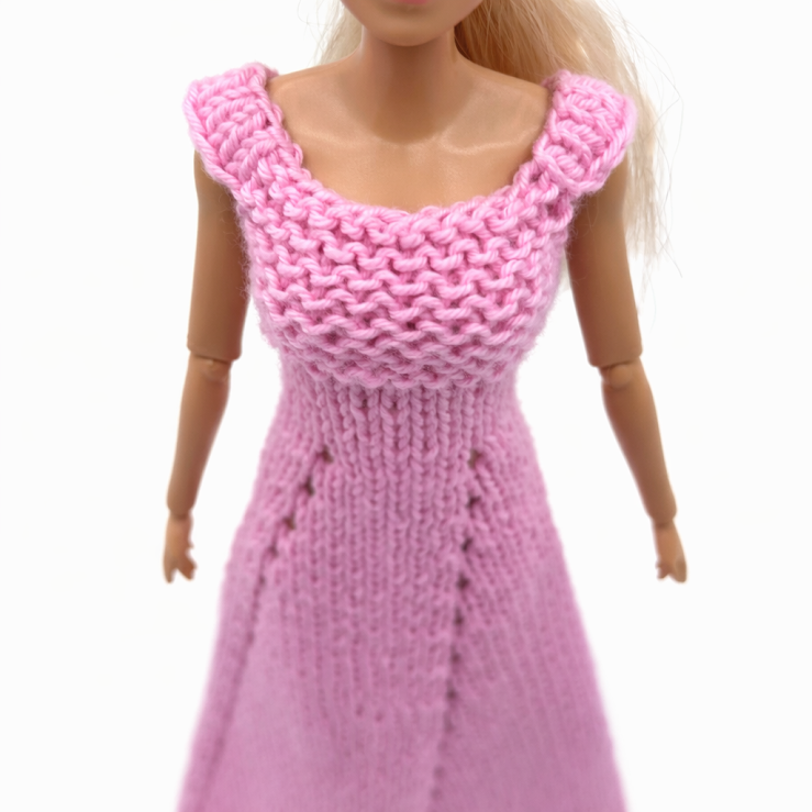 Robe Longue Élégante – Tricot Fait Main – Collection Printemps