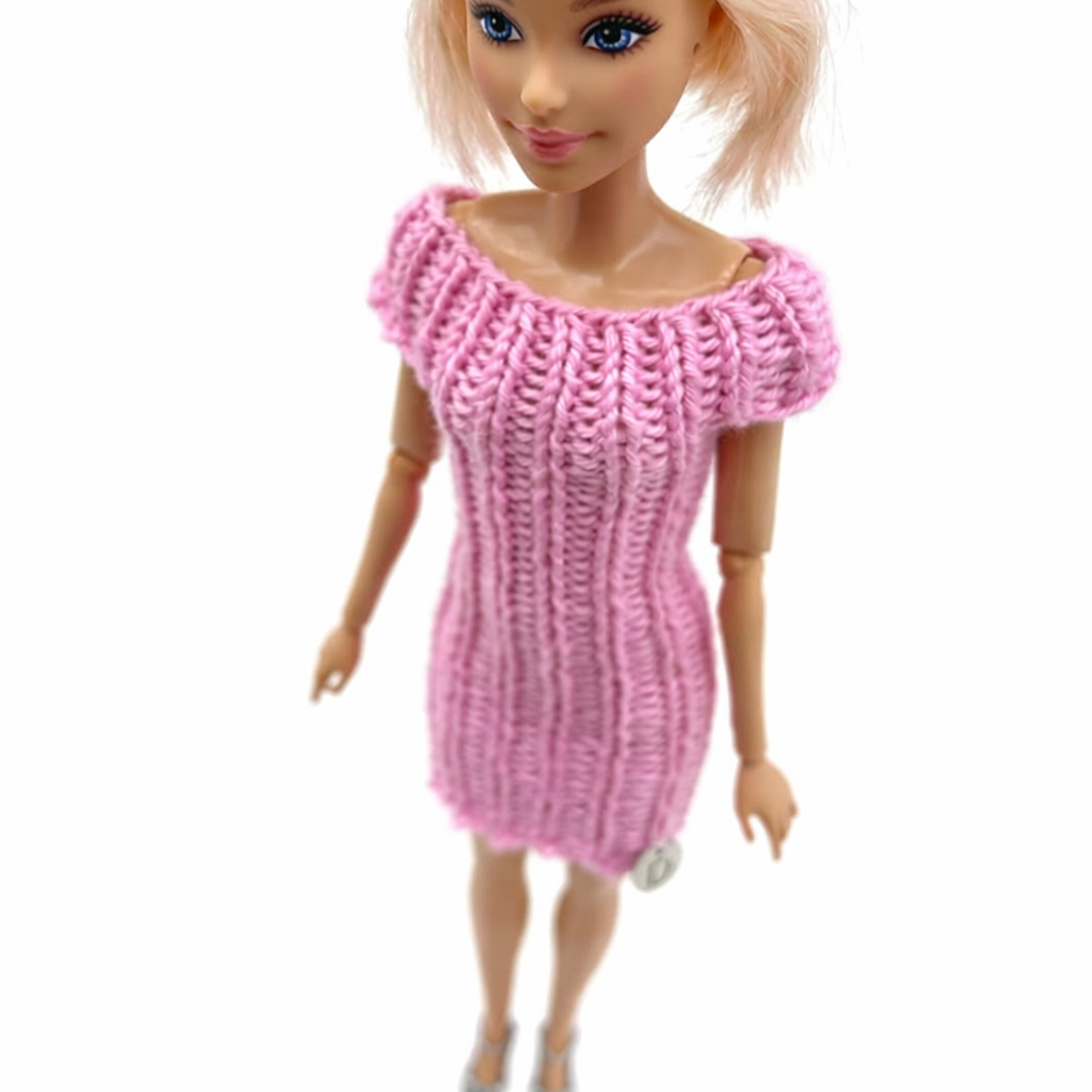 Robe courte classique faite main pour poupée