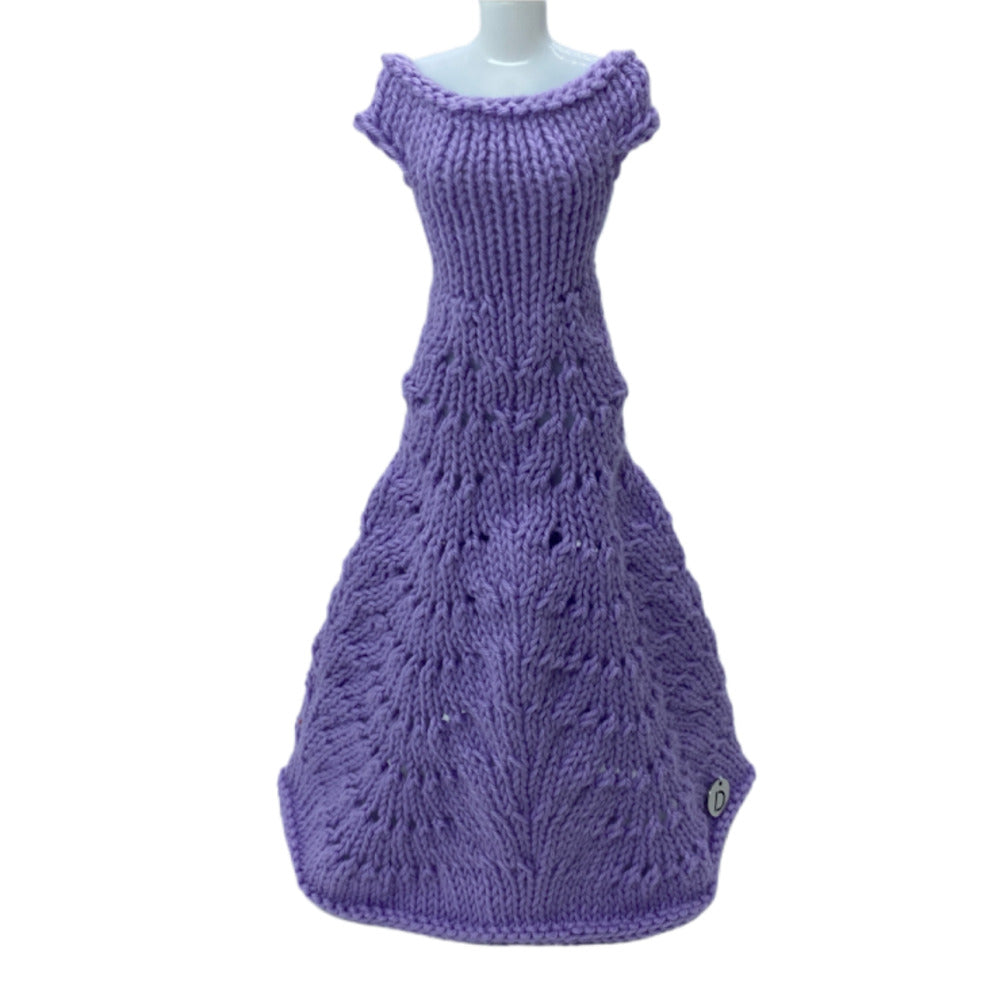 Robe longue MOON pour poupée sans fermeture fait main - Made in France