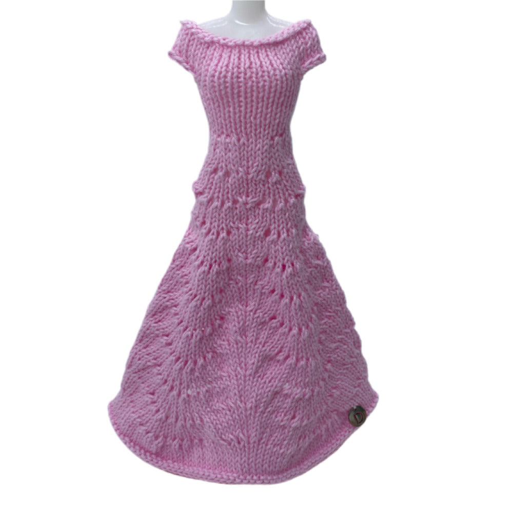 Robe longue MOON pour poupée sans fermeture fait main - Made in France