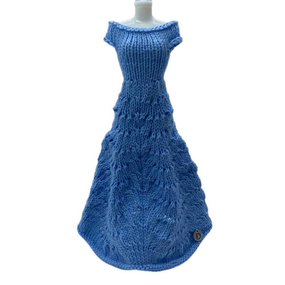 Longue robe MOON pour poupée sans fermeture fait main - Made in France