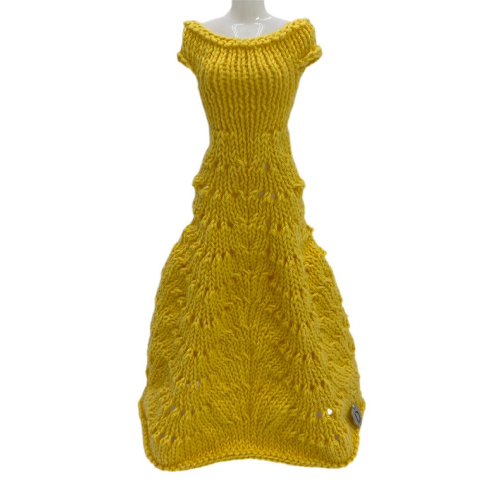 Robe longue MOON pour poupée sans fermeture fait main - Made in France