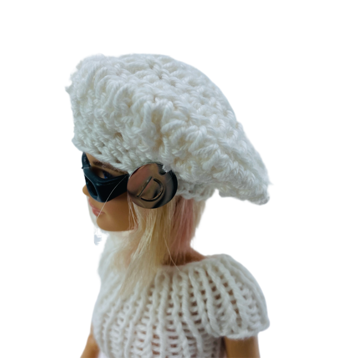 Beret for dolls - Made in France