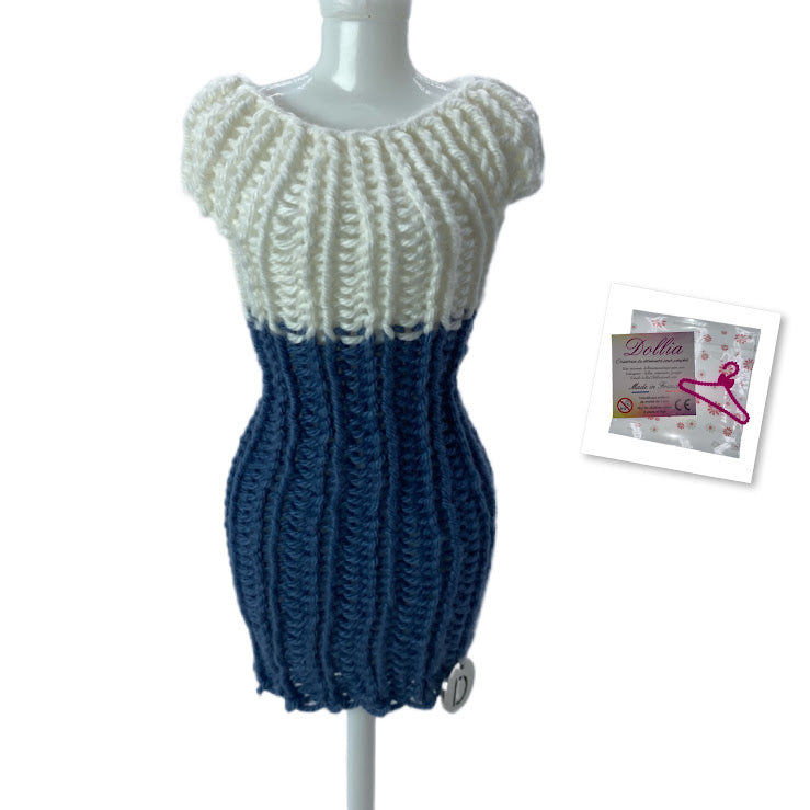 Classic dress for dolls - Made in France