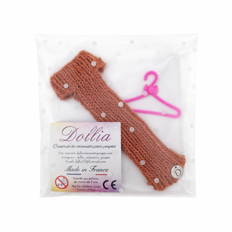 Robe courte classique faite main pour poupée