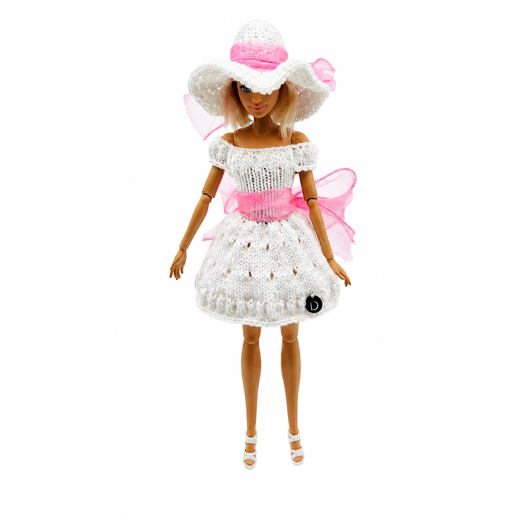 Robe de soirée pour poupée - Collection été - Edition limitée  (poupée n'est pas incluse)