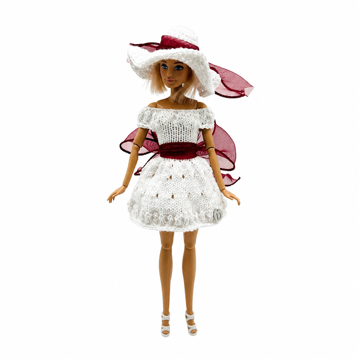 Robe de soirée pour poupée - Collection été - Edition limitée  (poupée n'est pas incluse)