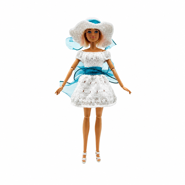 Robe de soirée pour poupée - Collection été - Edition limitée  (poupée n'est pas incluse)